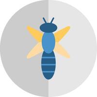 Dragonfly Flat Scale Icon Design vector