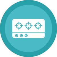 Hob Glyph Due Circle Icon Design vector