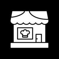 Restaurant Glyph Inverted Icon Design vector