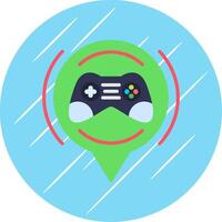 Gamer Flat Circle Icon Design vector