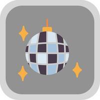 Party Ball Flat round corner Icon Design vector