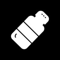 Salt Glyph Inverted Icon Design vector