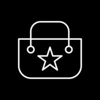 Purse Line Inverted Icon Design vector