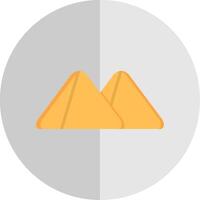 Samosa Flat Scale Icon Design vector