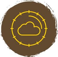 Cloud Computing Line Gradient Icon Design vector