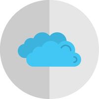 Clouds Flat Scale Icon Design vector