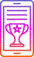 OnLine Circle Multi Circle Award Line Gradient Icon Design vector