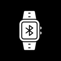 Bluetooth Glyph Inverted Icon Design vector