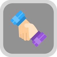 Business Relationship Flat round corner Icon Design vector