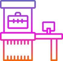 Scanner Line Gradient Icon Design vector