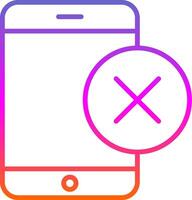 Smartphone Line Gradient Icon Design vector