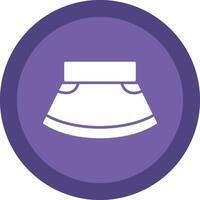 Skirt Glyph Due Circle Icon Design vector