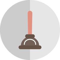 Plunger Flat Scale Icon Design vector