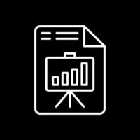 Presentation Line Inverted Icon Design vector
