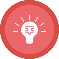 Solution Glyph Due Circle Icon Design vector