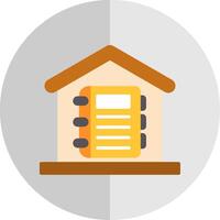 Homeschooling Flat Scale Icon Design vector