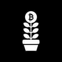 Investment Investment Glyph Inverted Icon Design vector