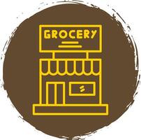 Grocery Store Line Gradient Icon Design vector