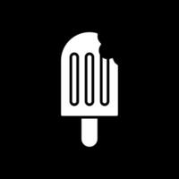 Ice Cream Glyph Inverted Icon Design vector