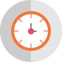 reloj plano escala icono diseño vector