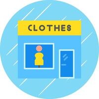 Fashion store Flat Circle Icon Design vector