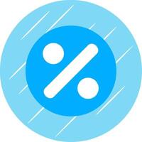Divide Flat Circle Icon Design vector