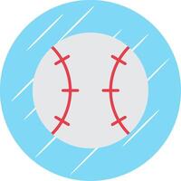 Baseball Flat Circle Icon Design vector