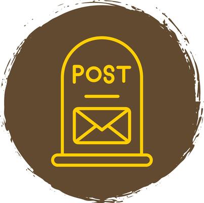 Post It Line Gradient Icon Design