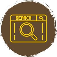 Search Line Gradient Icon Design vector