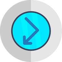 Bounce Flat Scale Icon Design vector