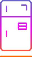 Fridge Line Gradient Icon Design vector