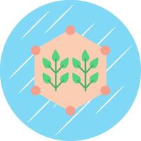 conectado agricultura plano circulo icono diseño vector