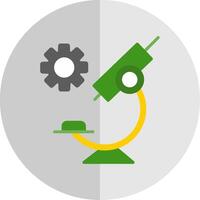 Microscope Flat Scale Icon Design vector