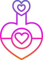 Love Potion Line Circle Sticker Icon vector