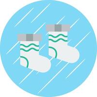 Socks Flat Circle Icon Design vector