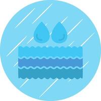 Water Flat Circle Icon Design vector