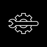 Technical Tools Line Inverted Icon Design vector