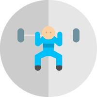 Workout Flat Scale Icon Design vector