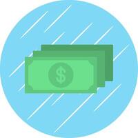 Dollar Flat Circle Icon Design vector