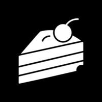 Pastry Glyph Inverted Icon Design vector