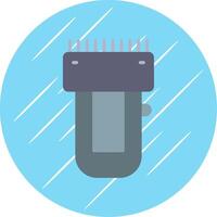 Trimmer Flat Circle Icon Design vector