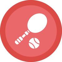 Tennis Glyph Due Circle Icon Design vector