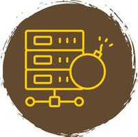 Bomb Line Gradient Icon Design vector