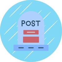 Post Flat Circle Icon Design vector