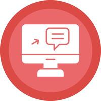 Ecommerce Glyph Due Circle Icon Design vector