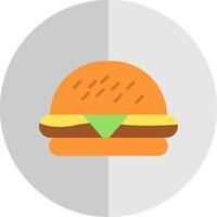 Burger Flat Scale Icon Design vector