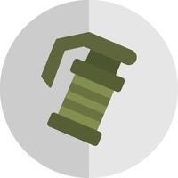 Grenade Flat Scale Icon Design vector
