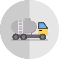 Tank Car Flat Scale Icon Design vector