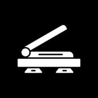 Scanner Glyph Inverted Icon Design vector