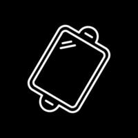 Baking trays Line Inverted Icon Design vector